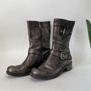 Guess by Marciano Metallic Bronze Biker Boot